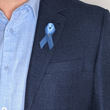 Load image into Gallery viewer, Stomach Cancer Awareness Ribbon - Premium Cloth with Clasp