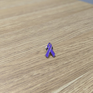 Pancreatic Cancer Awareness Metal Pin - Ribbon Design